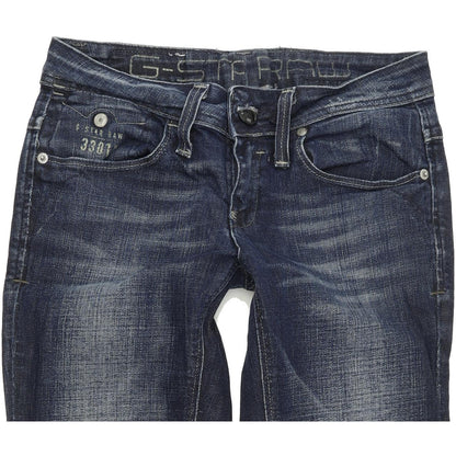 G-Star Soni Snap Women Blue Skinny Slim Stretch Jeans W28 L29