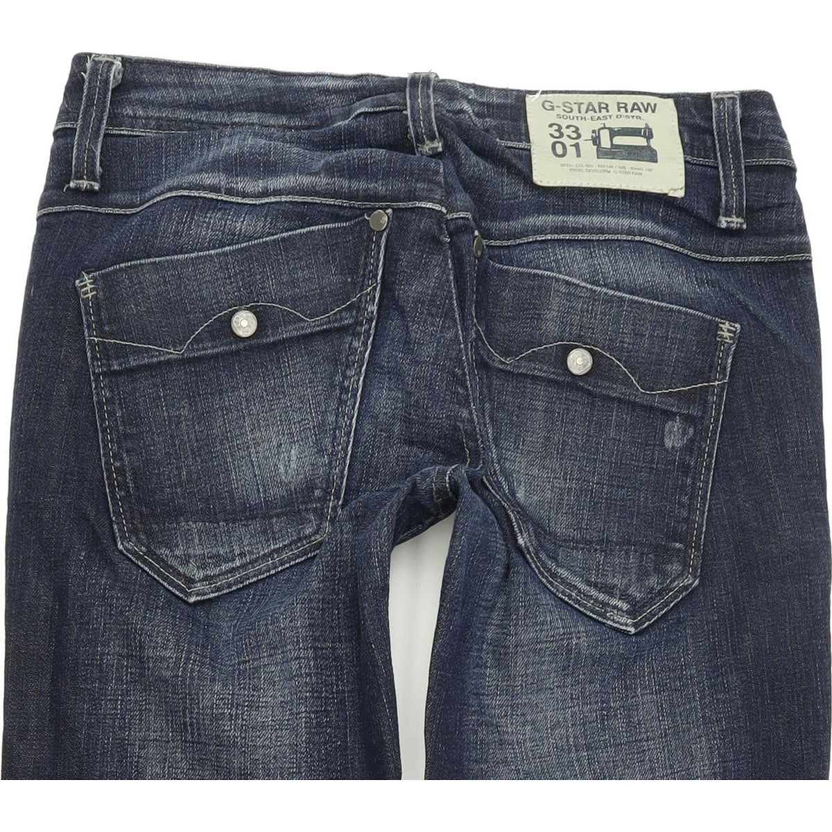 G-Star Soni Snap Women Blue Skinny Slim Stretch Jeans W28 L29