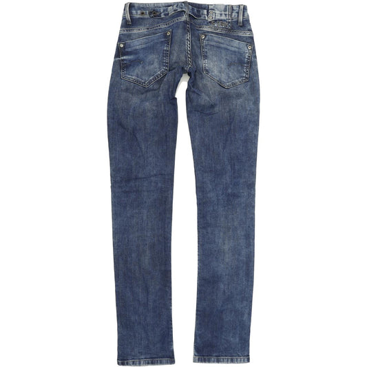 G-Star Women Blue Straight Regular Stretch Jeans W28 L34