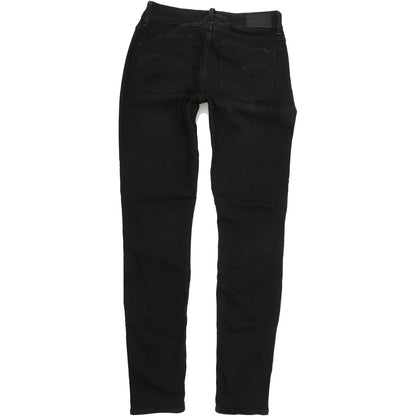 G-Star 3301 Women Black Skinny Slim Stretch Jeans W28 L32