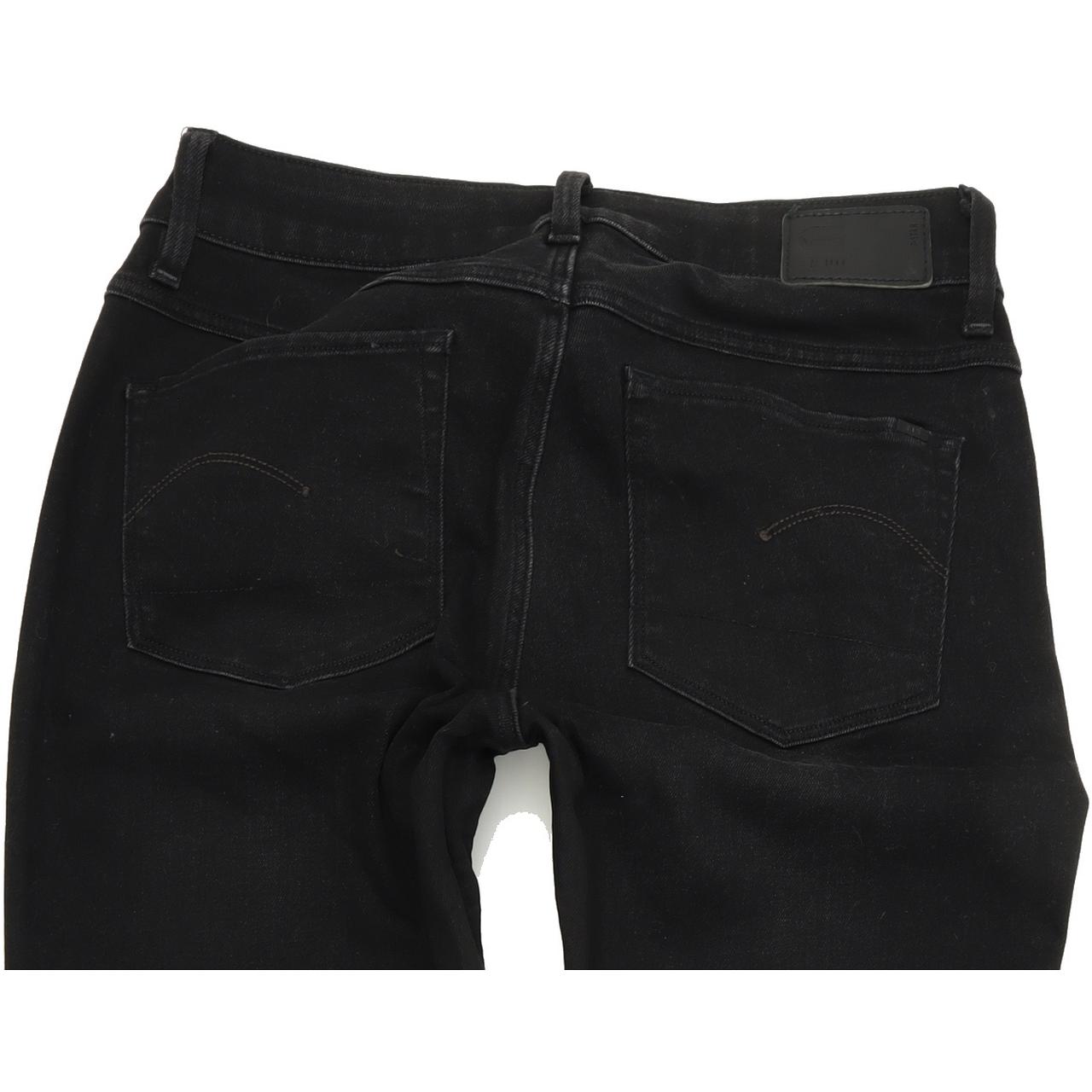 G-Star 3301 Women Black Skinny Slim Stretch Jeans W28 L32