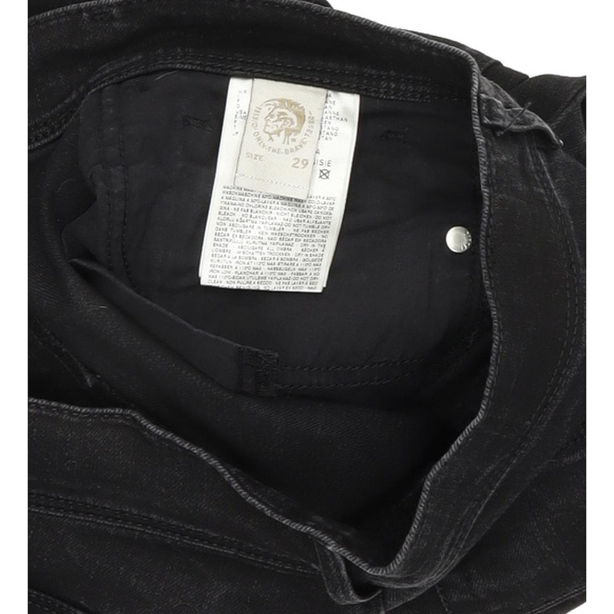 Diesel Highkee 0886Z Women Black Straight Regular Stretch Jeans W29 L28