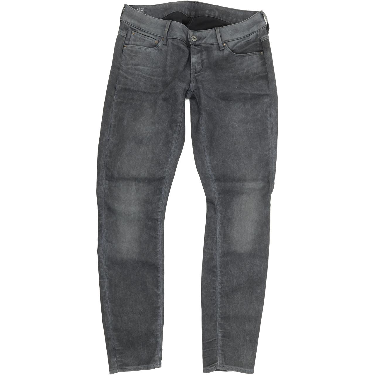 G-Star 3301 Women Grey Skinny Slim Stretch Jeans W30 L32