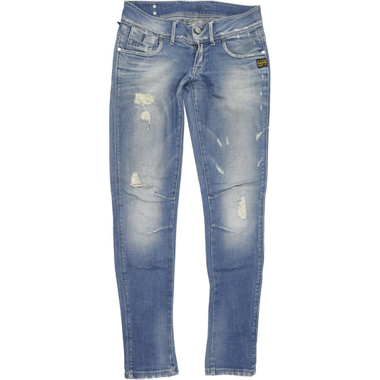 G-Star Fender Women Blue Skinny Slim Stretch Jeans W28 L33