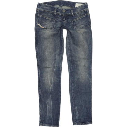 Diesel Hushy 008M9 Women Blue Straight Regular Stretch Jeans W27 L30