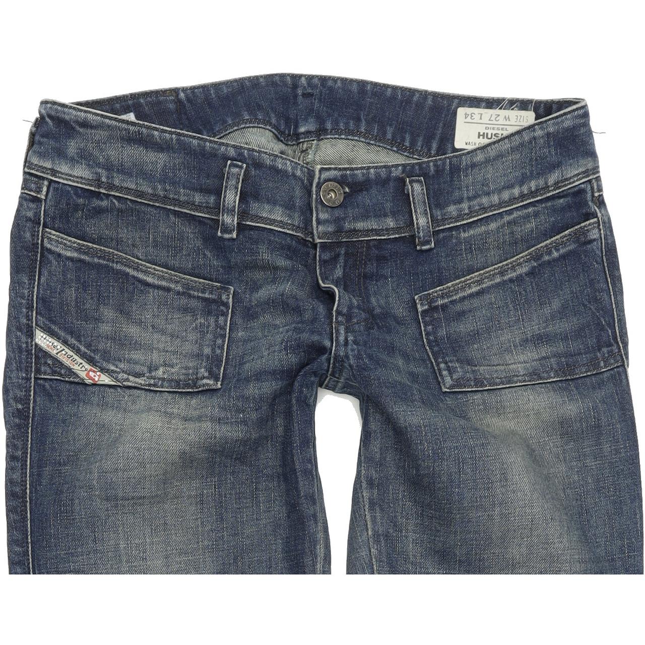 Diesel Hushy 008M9 Women Blue Straight Regular Stretch Jeans W27 L30
