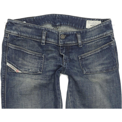 Diesel Hushy 008M9 Women Blue Straight Regular Stretch Jeans W27 L30