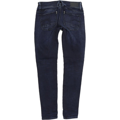 G-Star Lynn Zip Women Blue Skinny Slim Stretch Jeans W27 L30