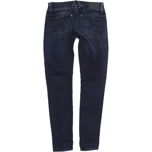 G-Star Lynn Zip Women Blue Skinny Slim Stretch Jeans W27 L30