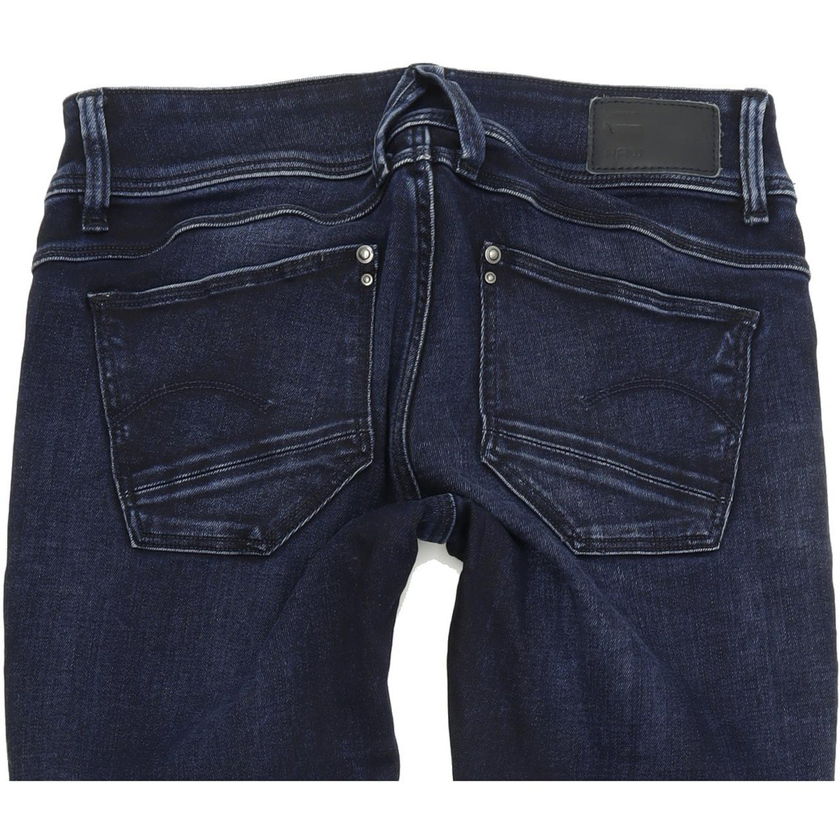 G-Star Lynn Zip Women Blue Skinny Slim Stretch Jeans W27 L30