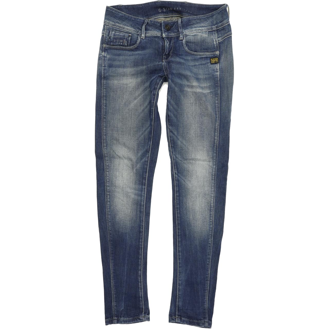 G-Star Women Blue Skinny Slim Stretch Jeans W29 L32