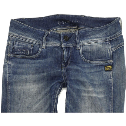 G-Star Women Blue Skinny Slim Stretch Jeans W29 L32