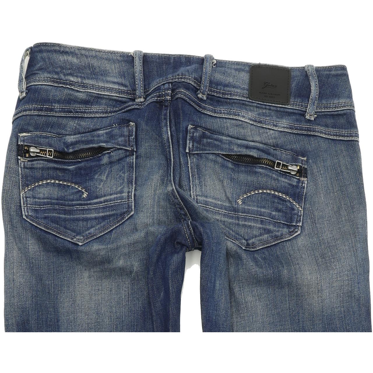 G-Star Women Blue Skinny Slim Stretch Jeans W29 L32