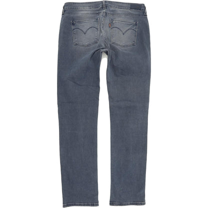 Levi's Mid Rise Women Blue Straight Regular Stretch Jeans W30 L32