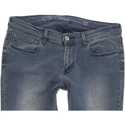 Levi's Mid Rise Women Blue Straight Regular Stretch Jeans W30 L32