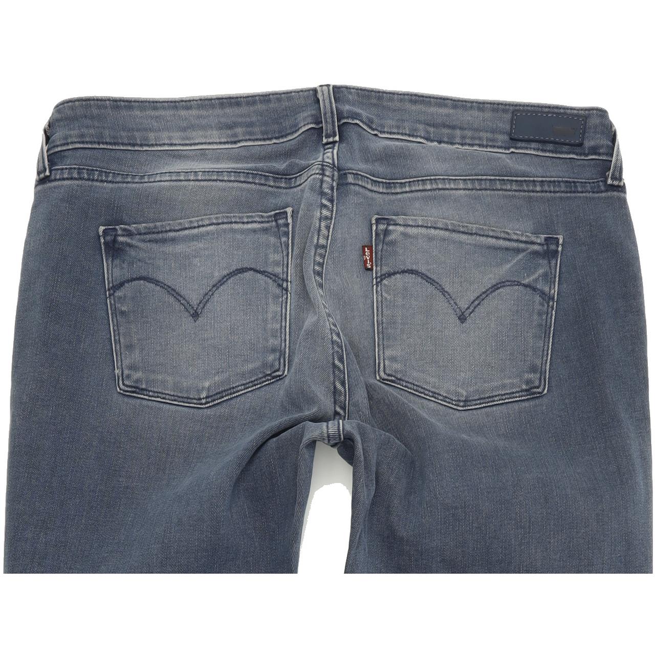 Levi's Mid Rise Women Blue Straight Regular Stretch Jeans W30 L32