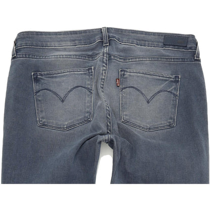 Levi's Mid Rise Women Blue Straight Regular Stretch Jeans W30 L32