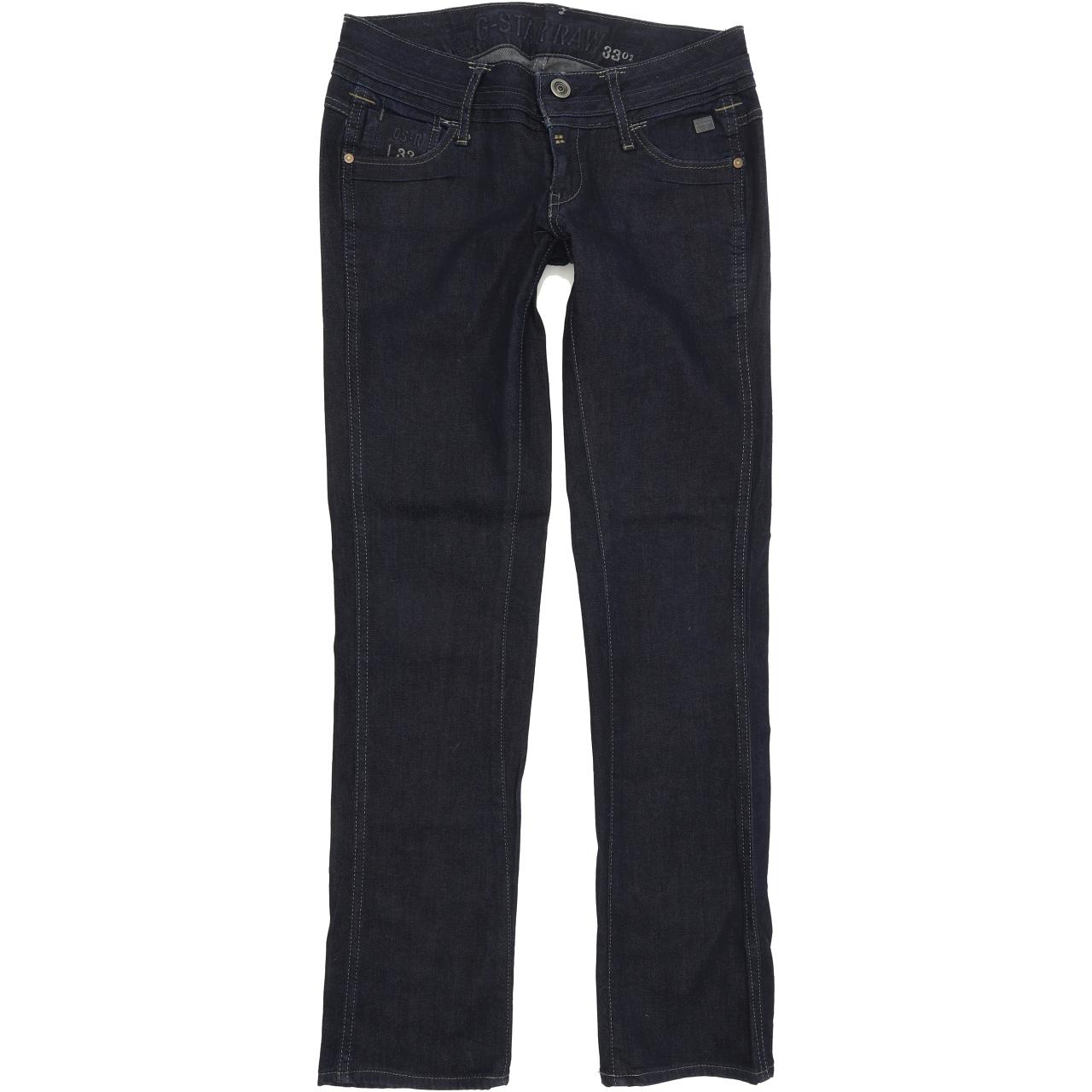 G-Star Heller Women Blue Straight Regular Stretch Jeans W27 L30