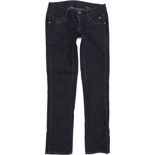 G-Star Heller Women Blue Straight Regular Stretch Jeans W27 L30