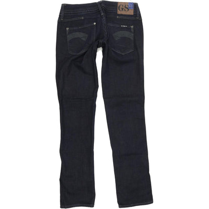 G-Star Heller Women Blue Straight Regular Stretch Jeans W27 L30