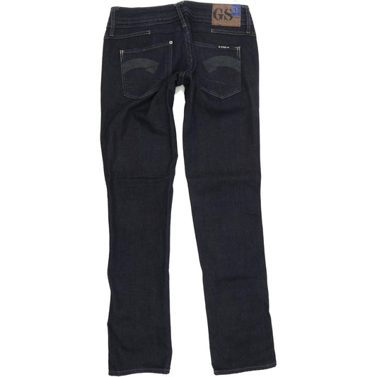 G-Star Heller Women Blue Straight Regular Stretch Jeans W27 L30