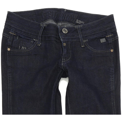 G-Star Heller Women Blue Straight Regular Stretch Jeans W27 L30