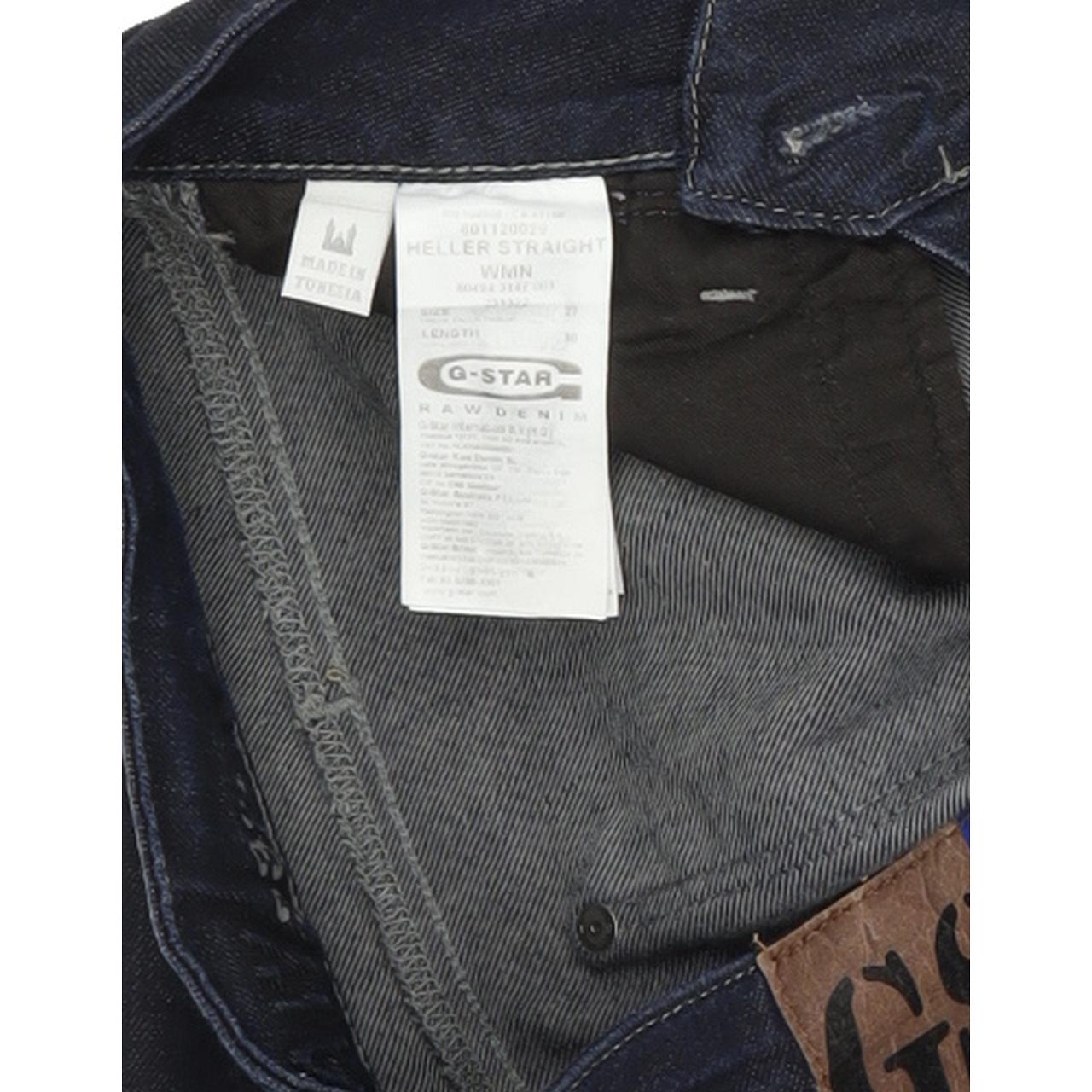 G-Star Heller Women Blue Straight Regular Stretch Jeans W27 L30