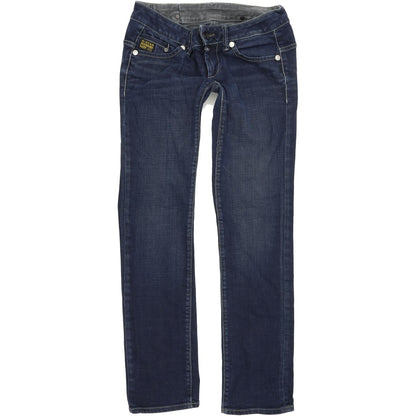 G-Star Midge Women Blue Straight Regular Stretch Jeans W27 L30