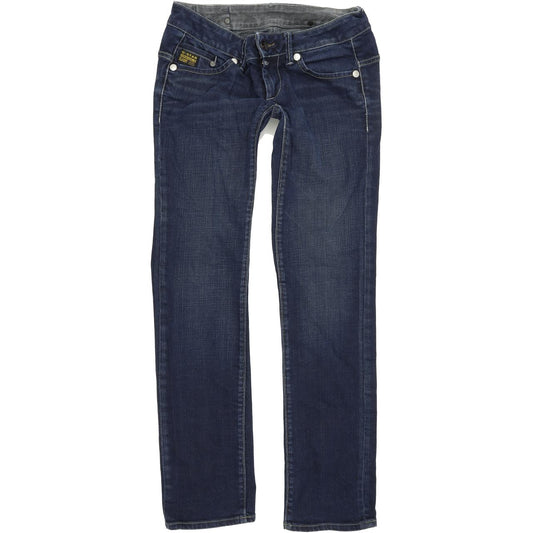 G-Star Midge Women Blue Straight Regular Stretch Jeans W27 L30