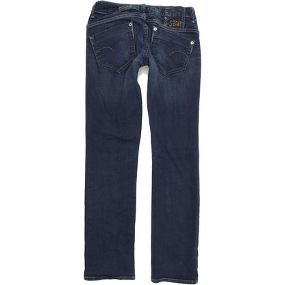 G-Star Midge Women Blue Straight Regular Stretch Jeans W27 L30