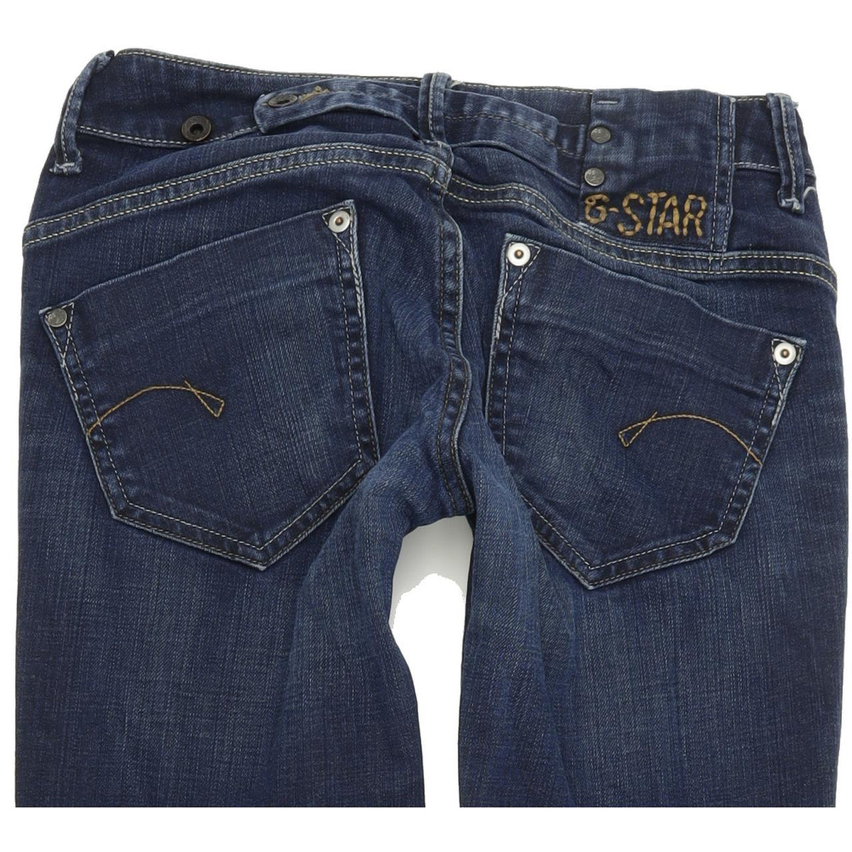 G-Star Midge Women Blue Straight Regular Stretch Jeans W27 L30
