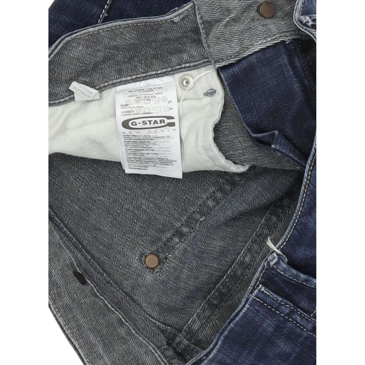 G-Star Midge Women Blue Straight Regular Stretch Jeans W27 L30