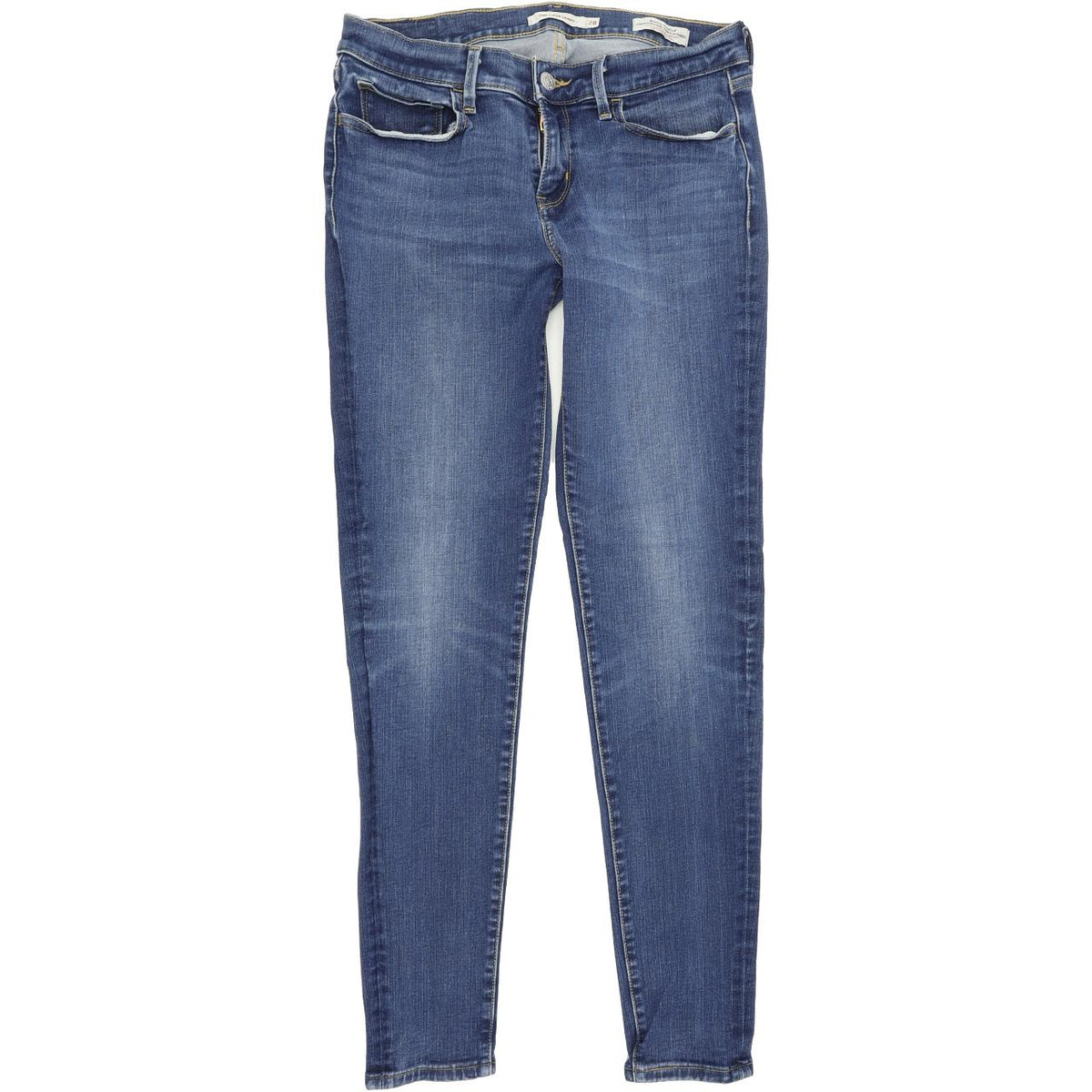 Levi's 710 Super Women Blue Skinny Slim Stretch Jeans W28 L29