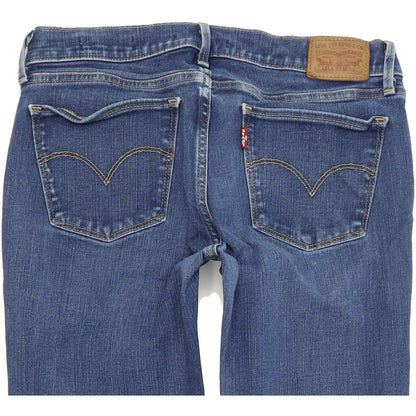Levi's 710 Super Women Blue Skinny Slim Stretch Jeans W28 L29