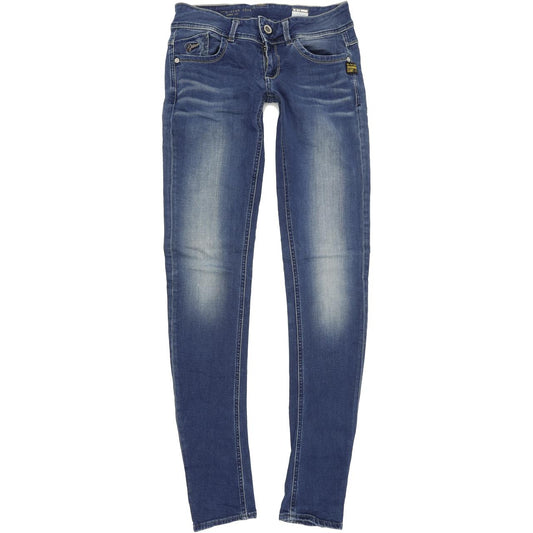G-Star Lynn Women Blue Skinny Slim Stretch Jeans W28 L34