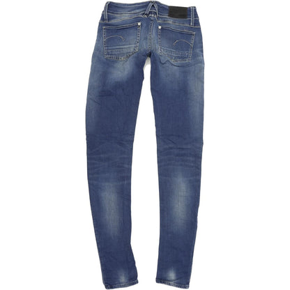 G-Star Lynn Women Blue Skinny Slim Stretch Jeans W28 L34