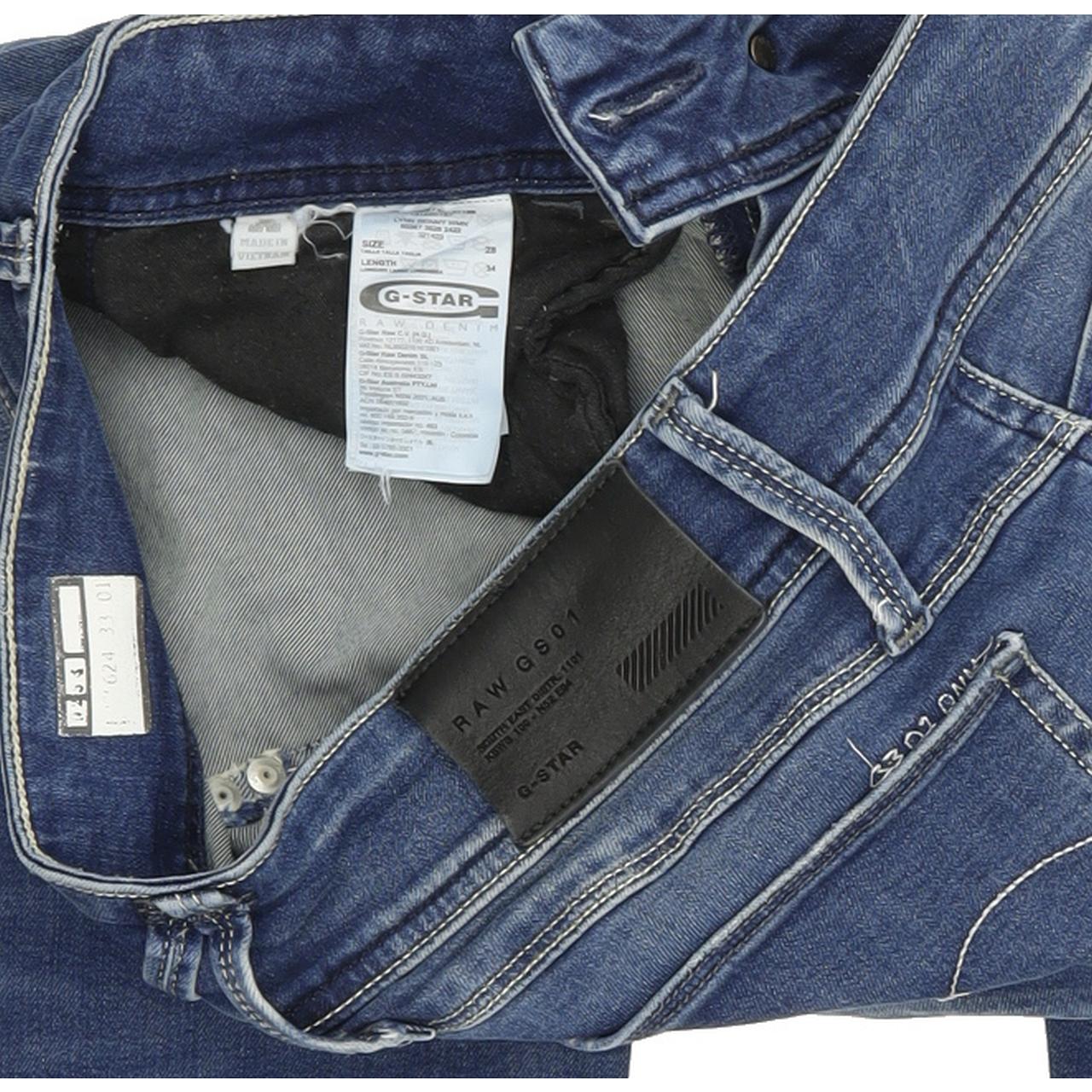 G-Star Lynn Women Blue Skinny Slim Stretch Jeans W28 L34