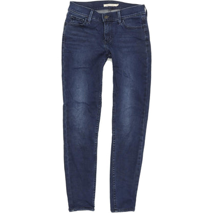 Levi's 710 Super Women Blue Skinny Slim Stretch Jeans W26 L28