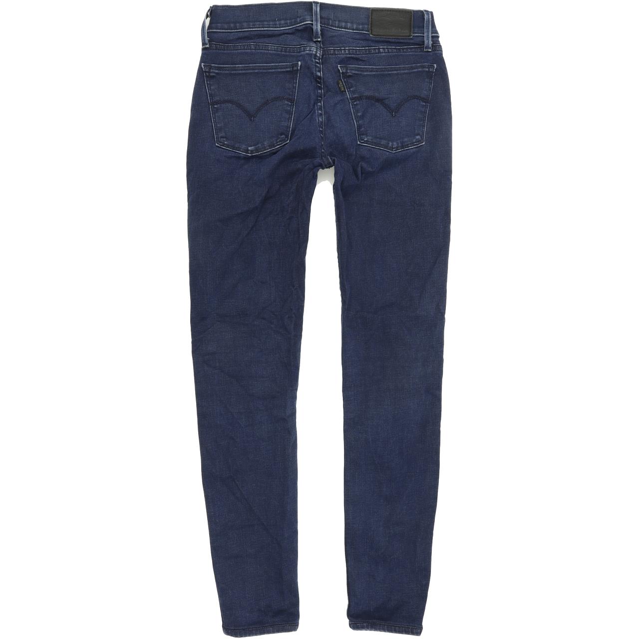 Levi's 710 Super Women Blue Skinny Slim Stretch Jeans W26 L28