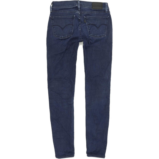 Levi's 710 Super Women Blue Skinny Slim Stretch Jeans W26 L28