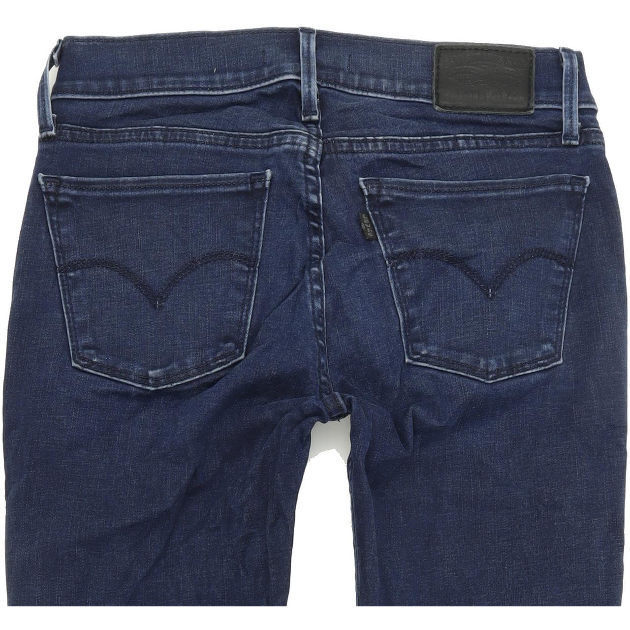 Levi's 710 Super Women Blue Skinny Slim Stretch Jeans W26 L28