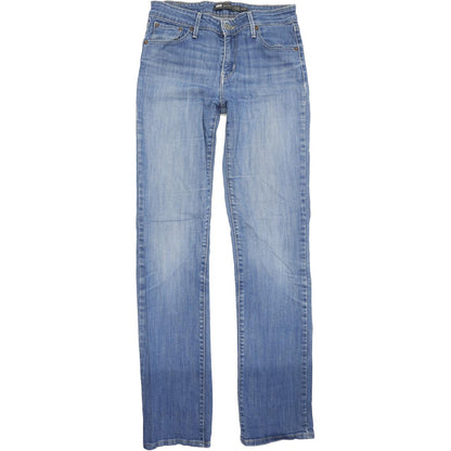 Levi's Demi Curve Women Blue Straight Regular Stretch Jeans W28 L34