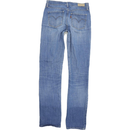 Levi's Demi Curve Women Blue Straight Regular Stretch Jeans W28 L34