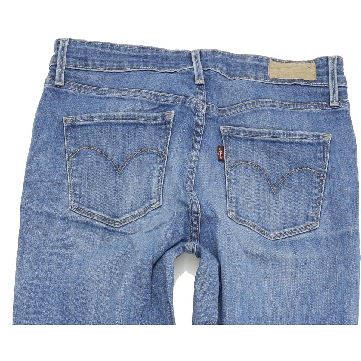 Levi's Demi Curve Women Blue Straight Regular Stretch Jeans W28 L34