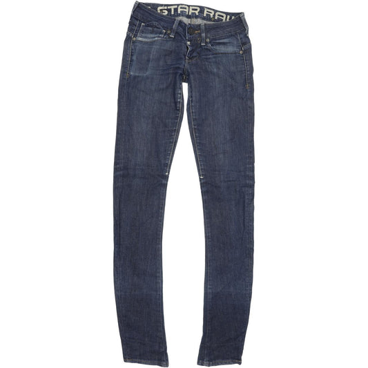 G-Star Corvet Women Blue Skinny Slim Stretch Jeans W25 L34