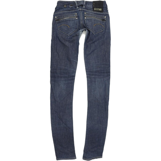 G-Star Corvet Women Blue Skinny Slim Stretch Jeans W25 L34