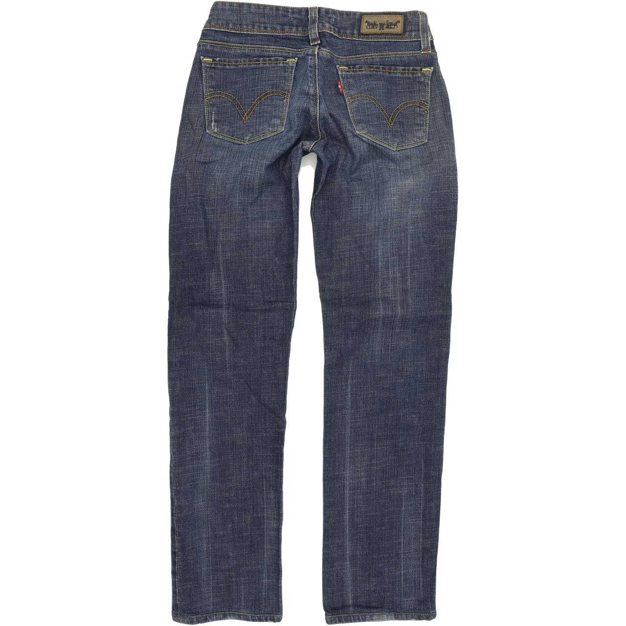 Levi's 571 Women Blue Straight Slim Stretch Jeans W26 L29