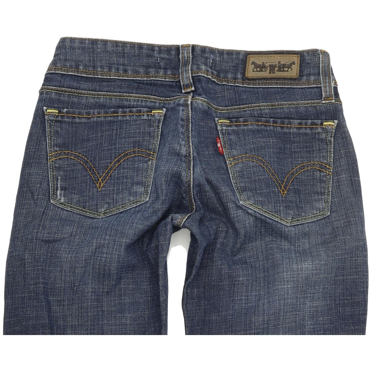 Levi's 571 Women Blue Straight Slim Stretch Jeans W26 L29