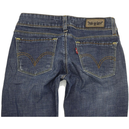 Levi's 571 Women Blue Straight Slim Stretch Jeans W26 L29