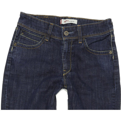Levi's 571 Women Blue Straight Slim Stretch Jeans W26 L32